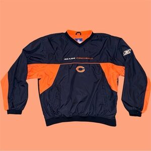 Vintage Y2K NFL Chicago Bears Reebok On Field Windbreaker Jacket Adult Large